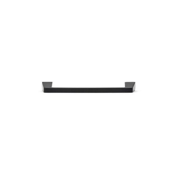 Richelieu 6 5/16 in (160 mm) Center-to-Center Matte Black Contemporary Cabinet Pull - BP7340160900