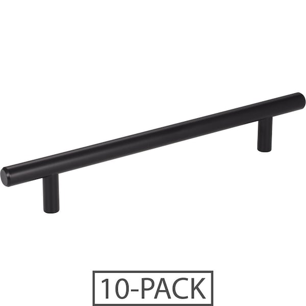 Elements By Hardware Resources 128 mm Center-to-Center Matte Black Naples Cabinet Bar Pull,  - 220MB-10