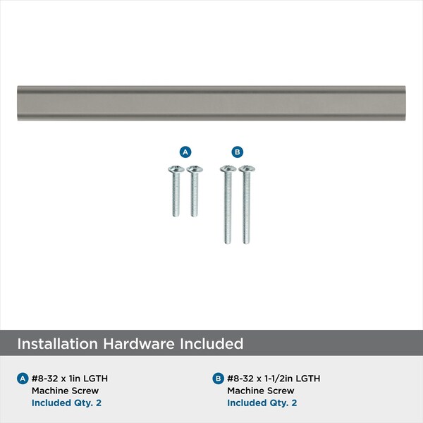 Amerock Status 5-1/16 in 128 mm Center-to-Center Satin Nickel Cabinet Pull - BP36838G10