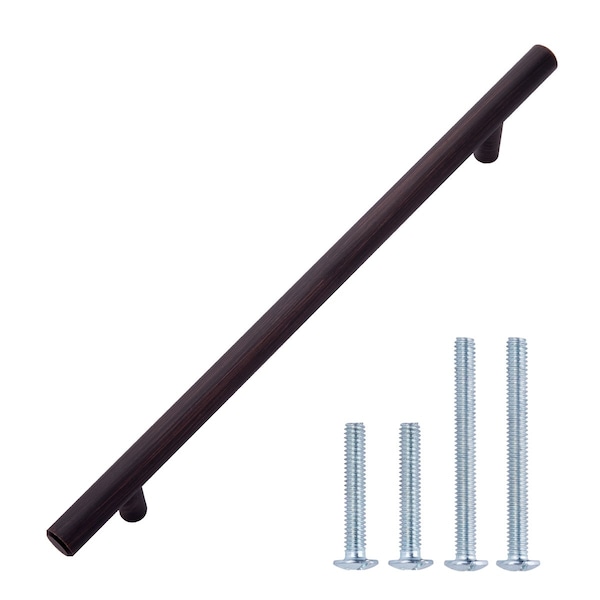 South Main Hardware 7.5 in. (190.5 mm) Oil Rubbed Bronze Modern Straight Euro Style Bar Cabinet Pull (10PK) - SH507-5-OR-10