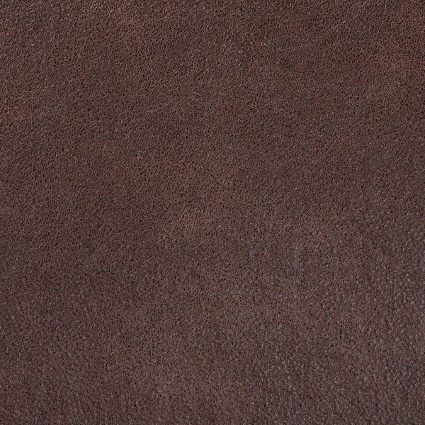 Baxton Studio Christa Mid-Century Fabric Upholstered Faux Leather and Wood Sofa-Dark Brown - 191-11708-ZORO
