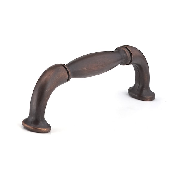 Richelieu 3-3/4 in. (96 mm) Center-to-Center Brushed Oil-Rubbed Bronze Traditional Drawer Pull - BP2373796BORB
