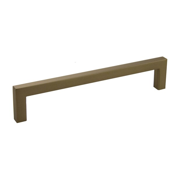 Pride Industrial 6-3/8in Modern Square Cabinet Pull with 6-3/10in Center to Center Rose Gold Finish - P87228RG