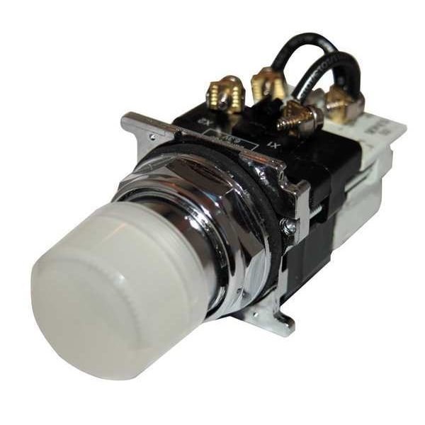 Indicador luminoso Eaton, Presione, 120VCA, Blanco - 10250T221LWP06