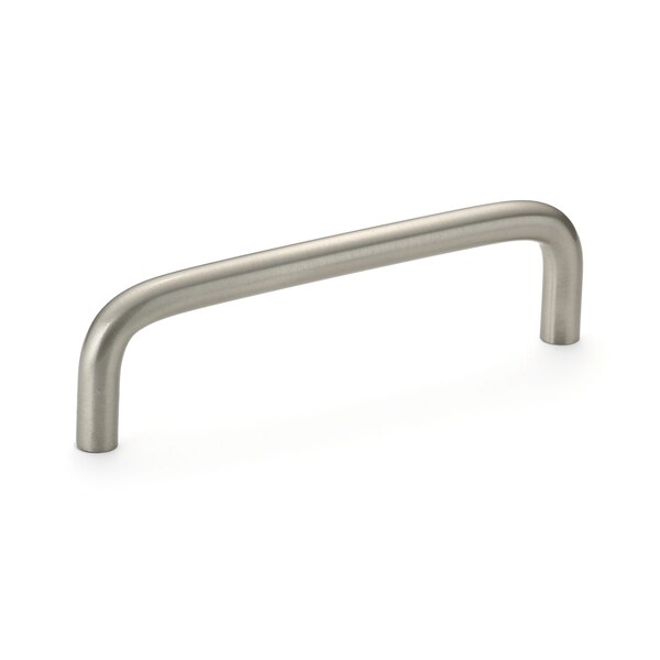 Richelieu 4 in (102 mm) Center-to-Center Brushed Nickel Functional Drawer Pull - BP515195