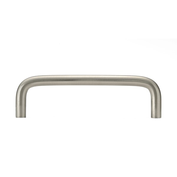 Richelieu 4 in (102 mm) Center-to-Center Brushed Nickel Functional Drawer Pull - BP515195
