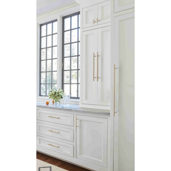 Amerock Bar Pulls 3-3/4 in 96 mm Center-to-Center Golden Champagne Cabinet Pull, 10PK - 10BX40516BBZ