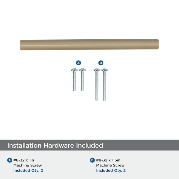 Amerock Bar Pulls 3-3/4 in 96 mm Center-to-Center Golden Champagne Cabinet Pull, 10PK - 10BX40516BBZ