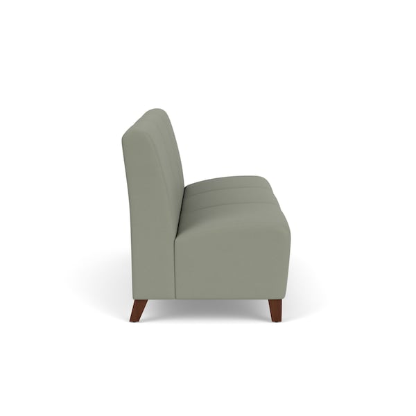 Lesro Siena Armless 3 Seat Tandem Seating No Center Arms, Walnut, RS NightSky Back, MD Farro Seat - SN3102
