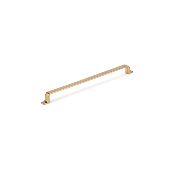 Richelieu 12 5/8 in (320 mm) Center-to-Center Aurum Brushed Gold Contemporary Cabinet Pull - BP52003320158