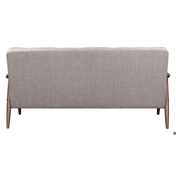 Homeroots 32.9 x 68.5 x 32.1 in. Rocky Sofa, Putty - 396458