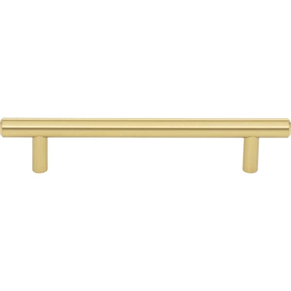 Elements By Hardware Resources 128 mm Center-to-Center Brushed Gold Naples Cabinet Bar Pull - 176BG
