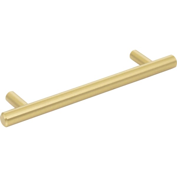 Elements By Hardware Resources 128 mm Center-to-Center Brushed Gold Naples Cabinet Bar Pull - 176BG