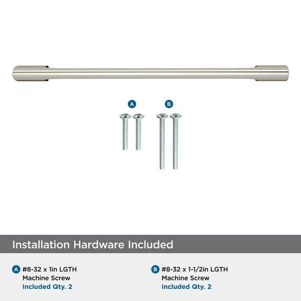 Amerock Riva 6-5/16 in 160 mm Center-to-Center Polished Nickel Cabinet Pull - BP55368PN