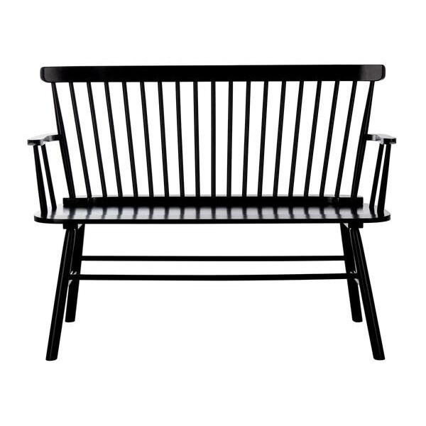 Safavieh Addison Loveseat- Black - 36 x 22.4 x 48 in. - AMH8513A