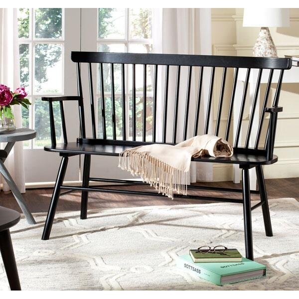 Safavieh Addison Loveseat- Black - 36 x 22.4 x 48 in. - AMH8513A
