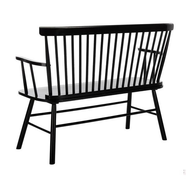 Safavieh Addison Loveseat- Black - 36 x 22.4 x 48 in. - AMH8513A