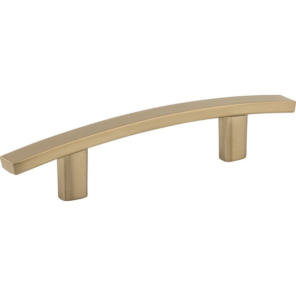 Elements By Hardware Resources 3" Center-to-Center Satin Bronze Square Thatcher Cabinet Bar Pull - 859-3SBZ