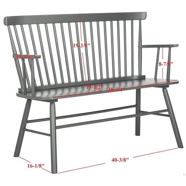 Safavieh Addison Loveseat- Grey - 36 x 22.4 x 48 in. - AMH8513C