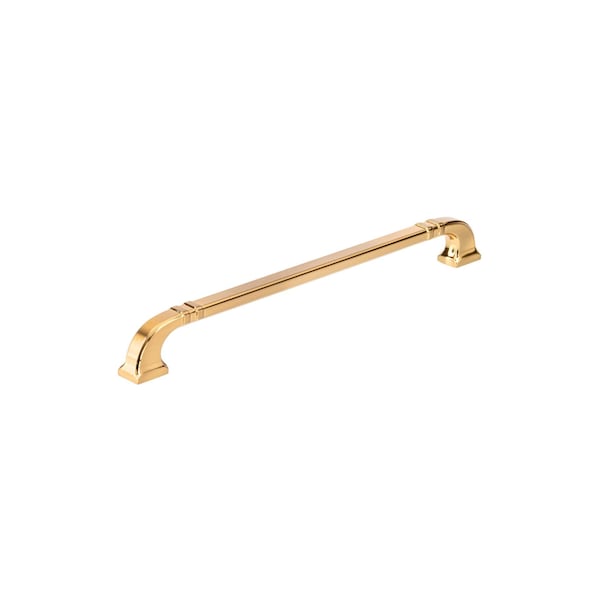 Richelieu 12-inch (305 mm) Center to Center Aurum Brushed Gold Transitional Cabinet Pull - BP865012158
