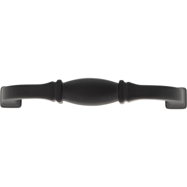 Jeffrey Alexander 96 mm Center-to-Center Matte Black Audrey Cabinet Pull - 278-96MB