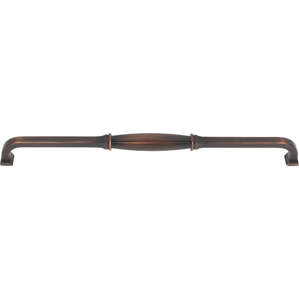 Jeffrey Alexander 305 mm Center-to-Center Brushed Oil Rubbed Bronze Audrey Cabinet Pull - 278-305DBAC