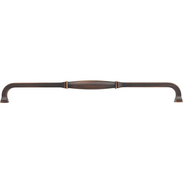 Jeffrey Alexander 305 mm Center-to-Center Brushed Oil Rubbed Bronze Audrey Cabinet Pull - 278-305DBAC