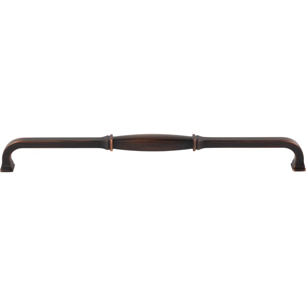 Jeffrey Alexander 305 mm Center-to-Center Brushed Oil Rubbed Bronze Audrey Cabinet Pull - 278-305DBAC