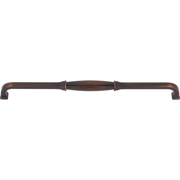 Jeffrey Alexander 305 mm Center-to-Center Brushed Oil Rubbed Bronze Audrey Cabinet Pull - 278-305DBAC