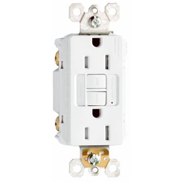 Nextgen 1597NTLTRWCC4 15A White Decorator Combination Night Light & Self Testing Tamper Resistant - NE136317