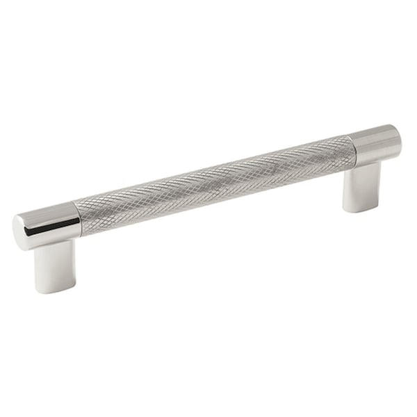 Amerock Amerock A36559 PNSS Esquire Door Pull; Stainless Steel & Polished Nickel - 160 mm - A36559 PNSS
