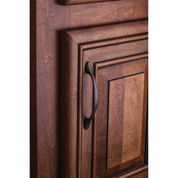 Elements By Hardware Resources 128 mm Center-to-Center Satin Bronze Arched Somerset Cabinet Pull - 80815-SBZ