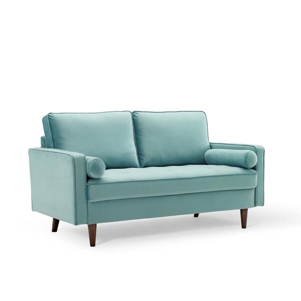 Modway Furniture Valour Performance Velvet Loveseat - Mint - EEI-4004-MIN