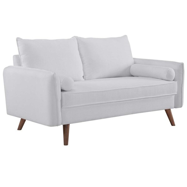 Modway Furniture Revive Upholstered Fabric Loveseat - White, 33.5 x 32.5 x 60 in. - EEI-3091-WHI