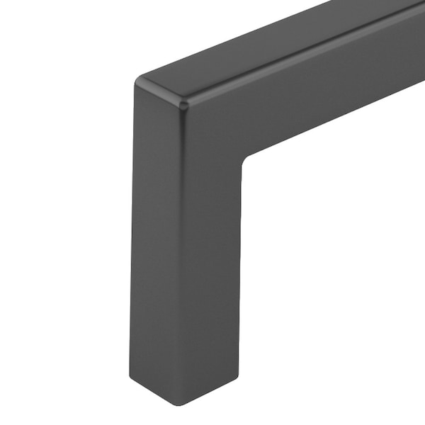 Richelieu Lambton Collection 12 5/8-inch (320 mm) Matte Black Modern Rectangular Cabinet Pull - BP873320900