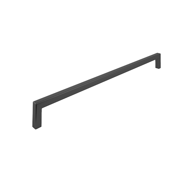 Richelieu Lambton Collection 12 5/8-inch (320 mm) Matte Black Modern Rectangular Cabinet Pull - BP873320900