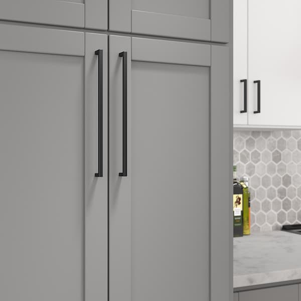 Richelieu Lambton Collection 12 5/8-inch (320 mm) Matte Black Modern Rectangular Cabinet Pull - BP873320900