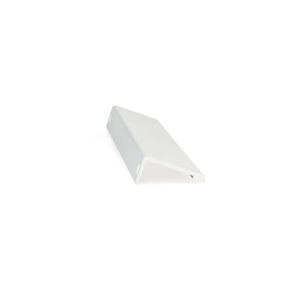 Richelieu 16 3/8 in (416 mm) Center-to-Center White Contemporary Drawer Edge Pull - BP989841630