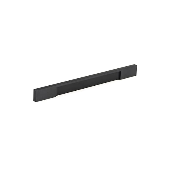 Richelieu 8 13/16 in (224 mm) Center-to-Center Brushed Black Contemporary Drawer Pull - BP13101224990