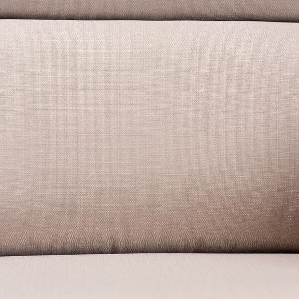 Baxton Studio Charlotte Taupe Upholstered Walnut Finished Wood 3-Seater Sofa - 162-9799