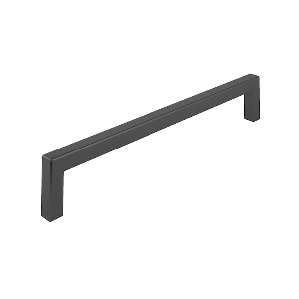 Richelieu Lambton Collection 7 9/16-inch (192 mm) Matte Black Modern Rectangular Cabinet Pull - BP873192900
