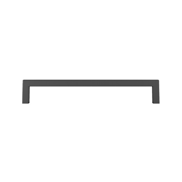 Richelieu Lambton Collection 7 9/16-inch (192 mm) Matte Black Modern Rectangular Cabinet Pull - BP873192900