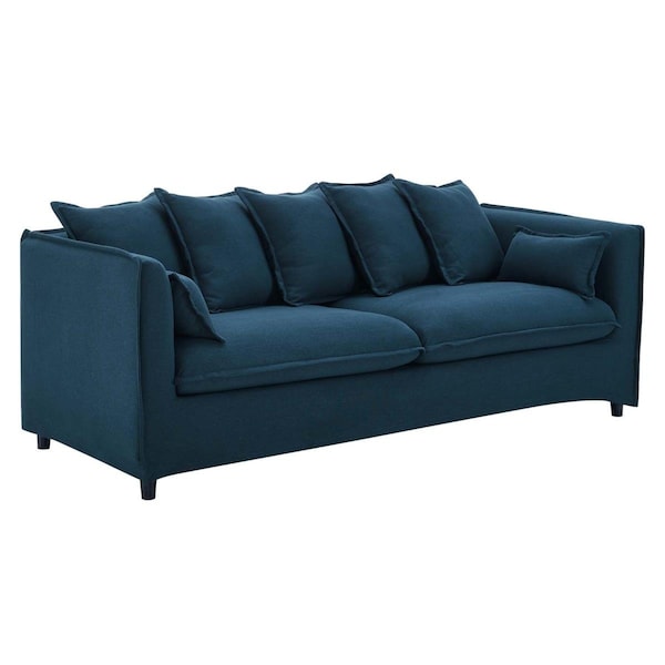 Modway Furniture Avalon Modern Slipcover Fabric Sofa, Azure - EEI-4449-AZU