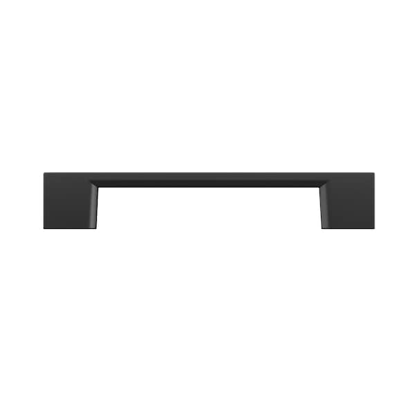 Richelieu 5 1/16 in (128 mm) Center-to-Center Matte Black Contemporary Cabinet Pull - BP8160128900