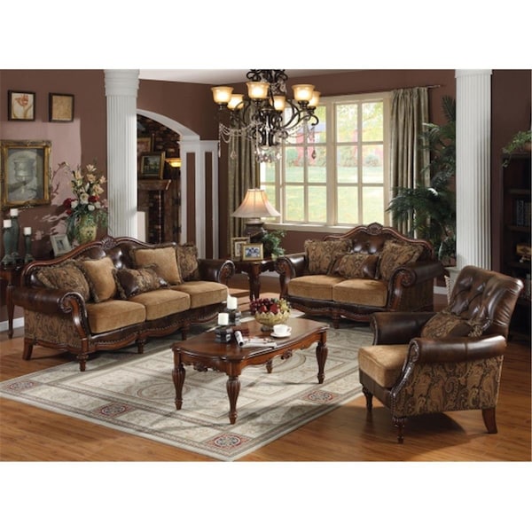 Acme Furniture Industry Dreena Bonded Leather Sofa with Five Pilllows - 5495