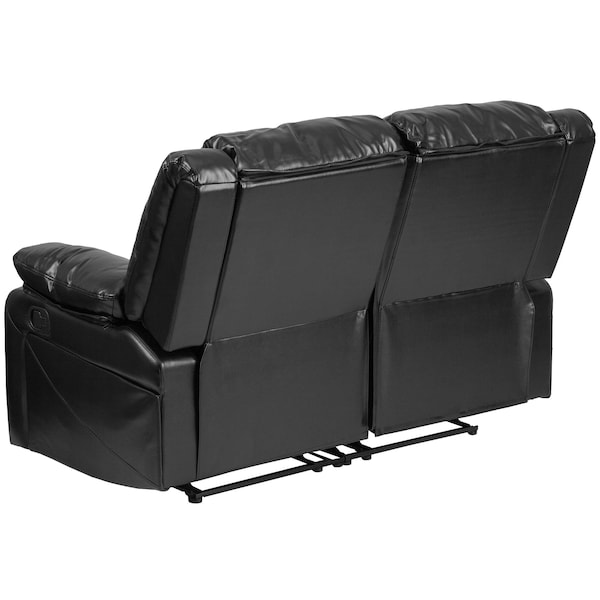 Flash Furniture Loveseat, 35" to 64" x 38", Upholstery Color: Black - BT-70597-LS-GG