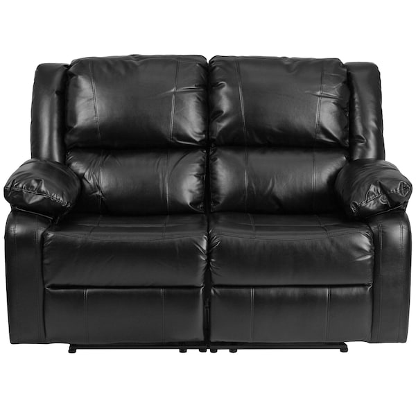 Flash Furniture Loveseat, 35" to 64" x 38", Upholstery Color: Black - BT-70597-LS-GG
