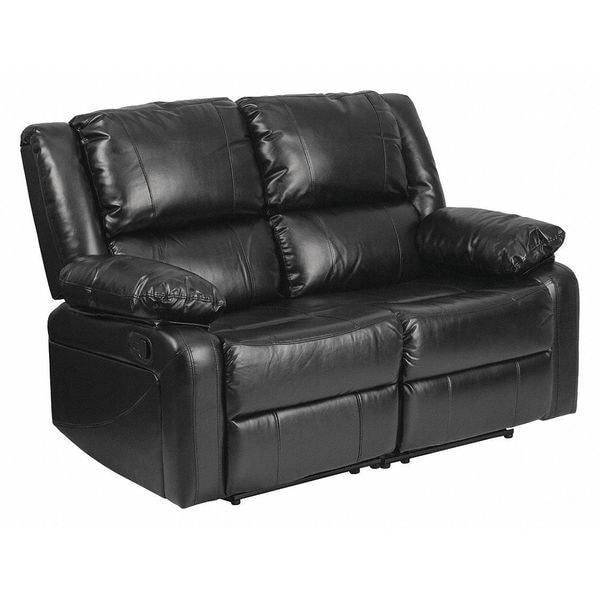 Flash Furniture Loveseat, 35" to 64" x 38", Upholstery Color: Black - BT-70597-LS-GG