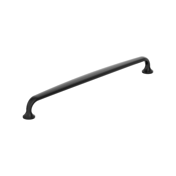 Amerock Renown 10-1/16 inch 256mm Center-to-Center Matte Black Cabinet Pull - BP36988FB