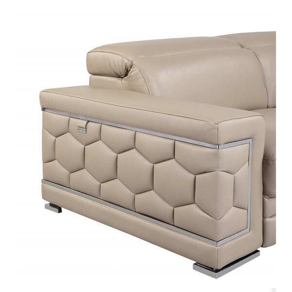 Homeroots Beige Sofa Loveseat 160 x 82 x 66 in. - 366253